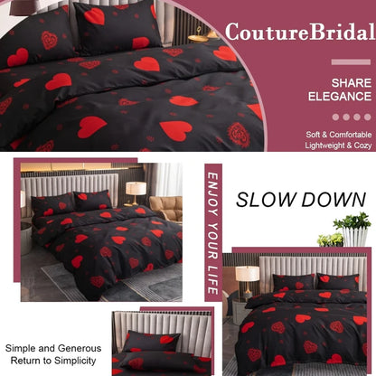 Printed Duvet Cover Pillow Set
