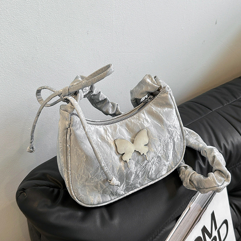 Casual Drawstring Bow Crossbody Bag