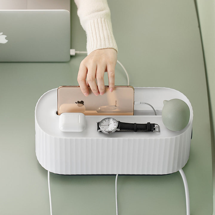 Cable Storage Box Charger Organizer