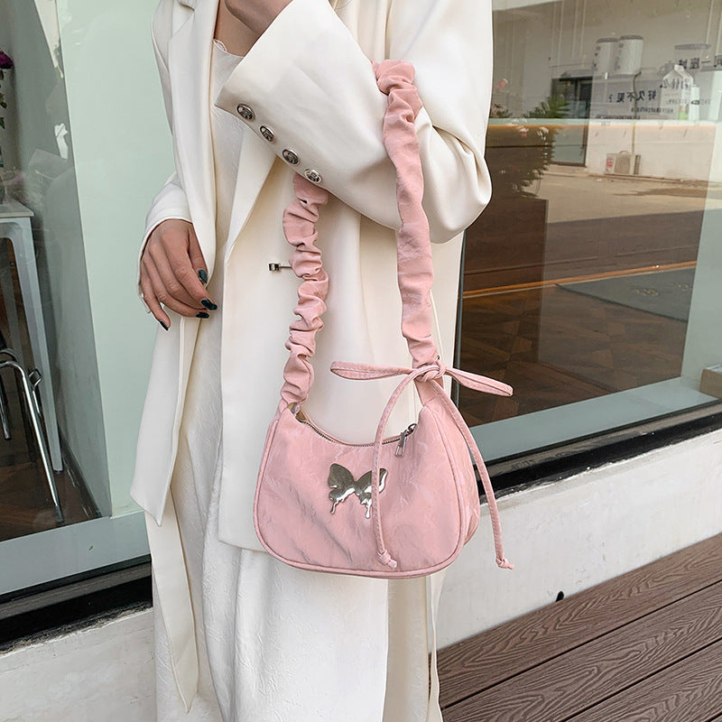 Casual Drawstring Bow Crossbody Bag