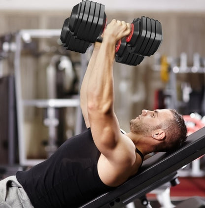 Adjustable 10-in-1 Dumbbell Set