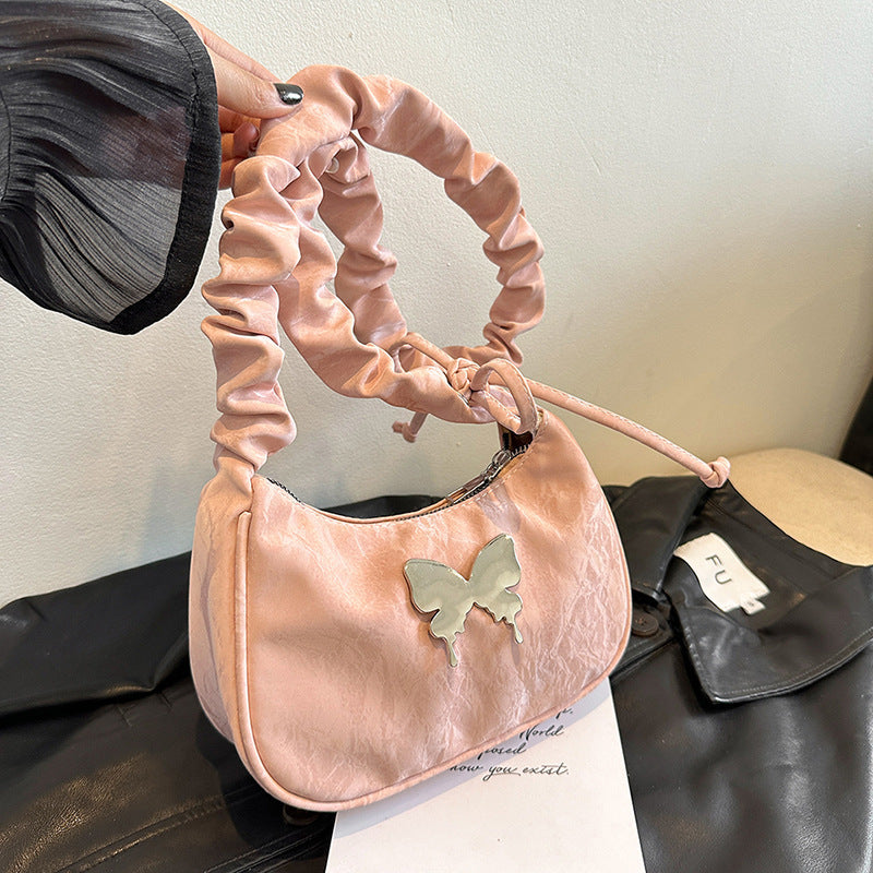 Casual Drawstring Bow Crossbody Bag