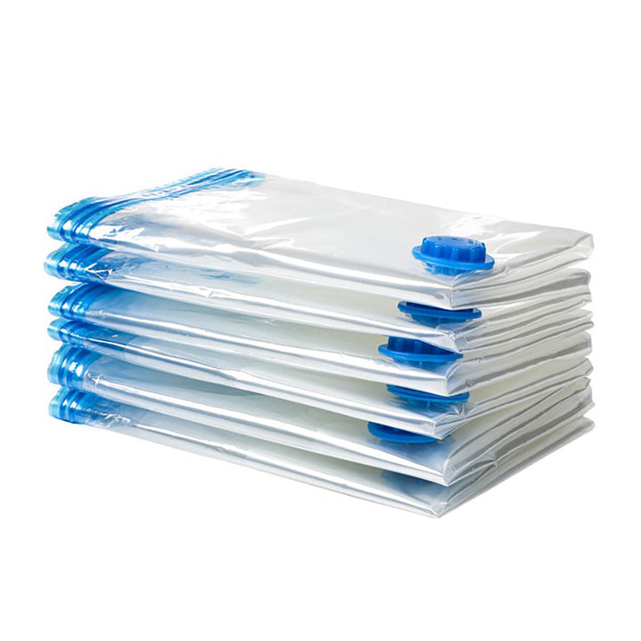 8Pcs Vacuum Compression Storage Bags PE PET Vacuum Seal Storage Bags with Hand Pump 35x50cm