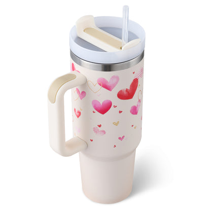 40 Oz Insulated Tumbler With Straw
