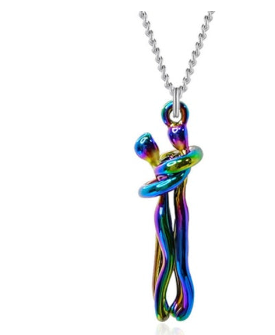 Love Hug Necklace Unisex Couple Jewelry