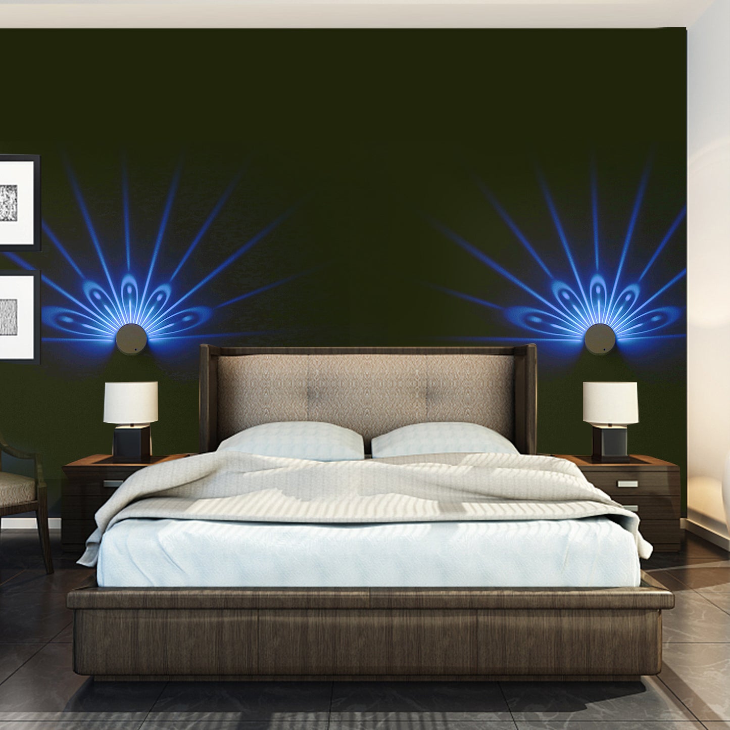 Colorful Peacock Remote Control Night Light