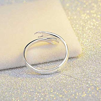 Adjustable Hug Hands Alloy Ring