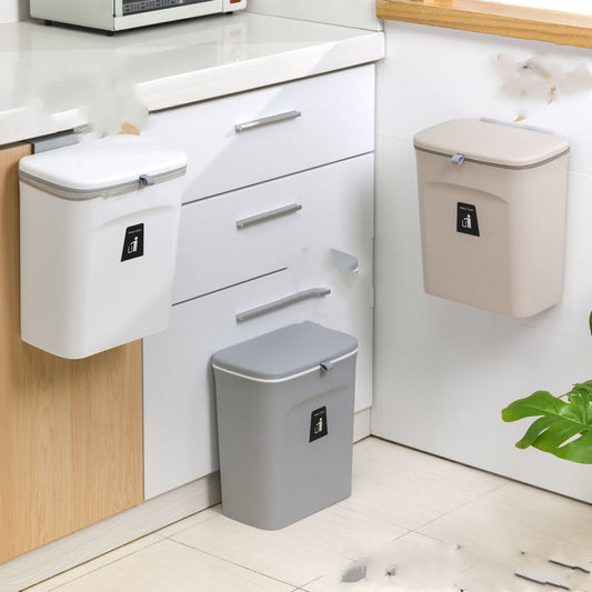 Wall-Hung Sliding Lid Trash Can