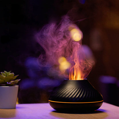 RGB Flame Aroma Humidifier Diffuser