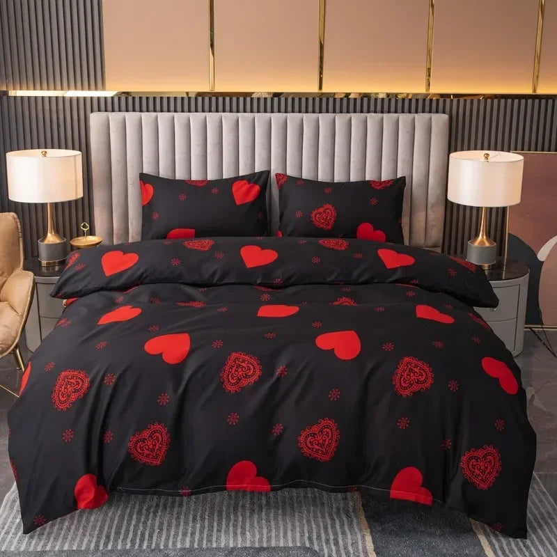 Printed Duvet Cover Pillow Set