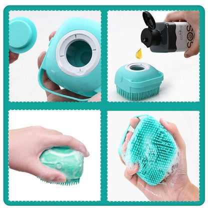 Silicone Pet Brush With Dispenser