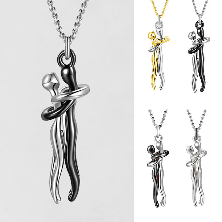 Love Hug Necklace Unisex Couple Jewelry