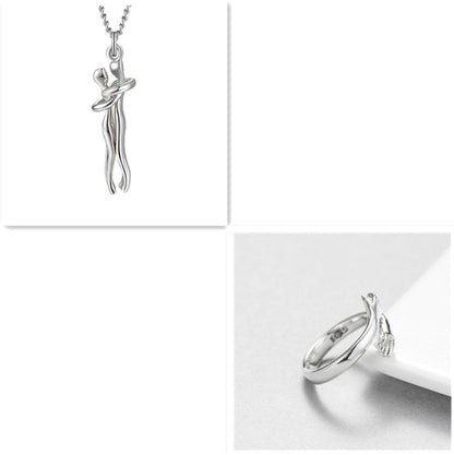 Love Hug Necklace Unisex Couple Jewelry