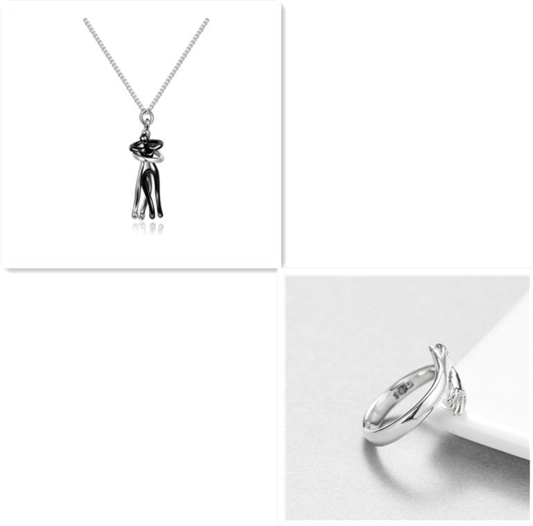 Love Hug Necklace Unisex Couple Jewelry