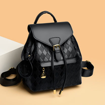 Casual Multifunction Leather Women Backpack