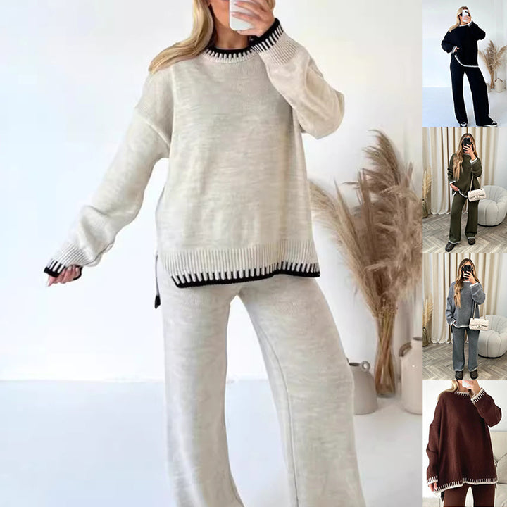 Fashion Pullover Top And Pants Set