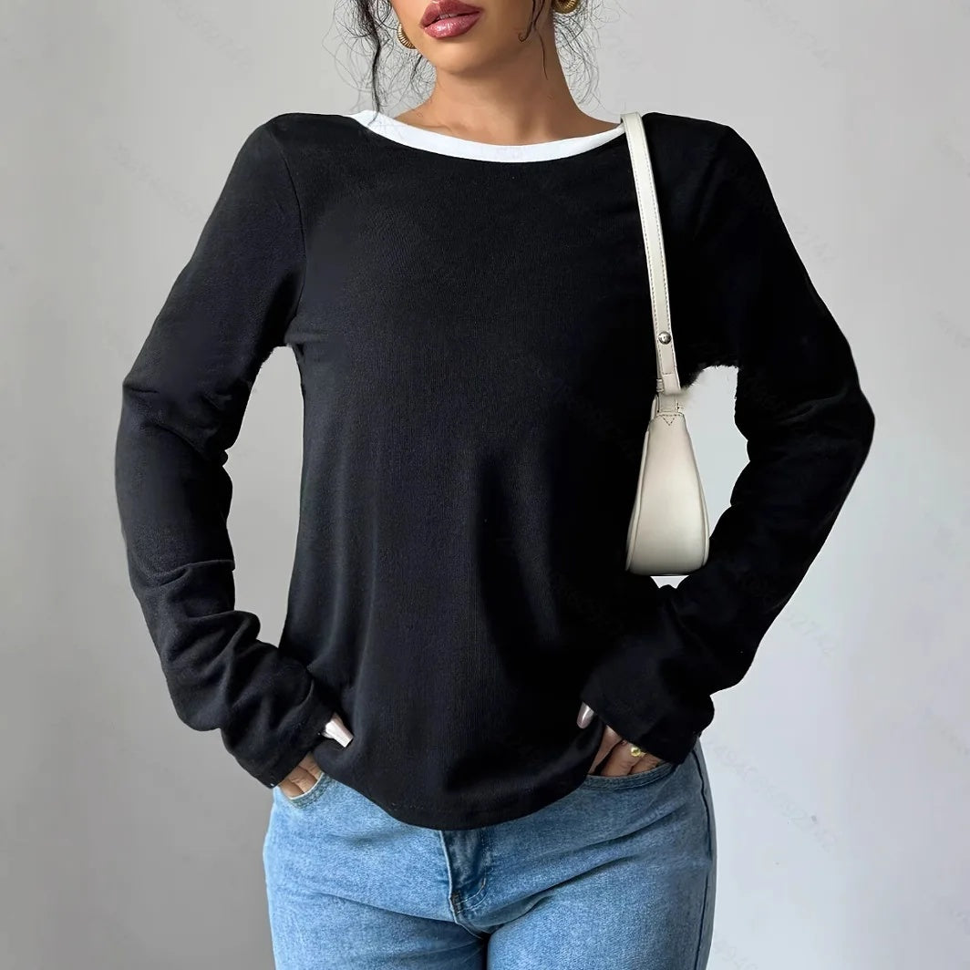Round Neck Two-Piece T-Shirt