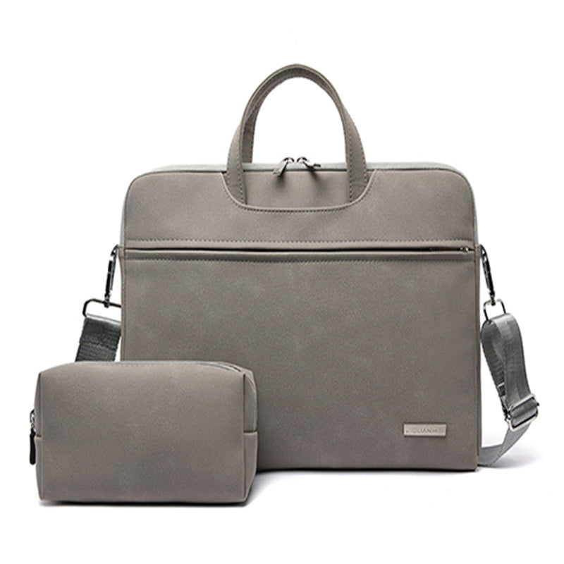 PU Leather Laptop Briefcase Shoulder Bag
