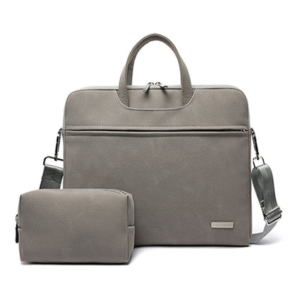 PU Leather Laptop Briefcase Shoulder Bag