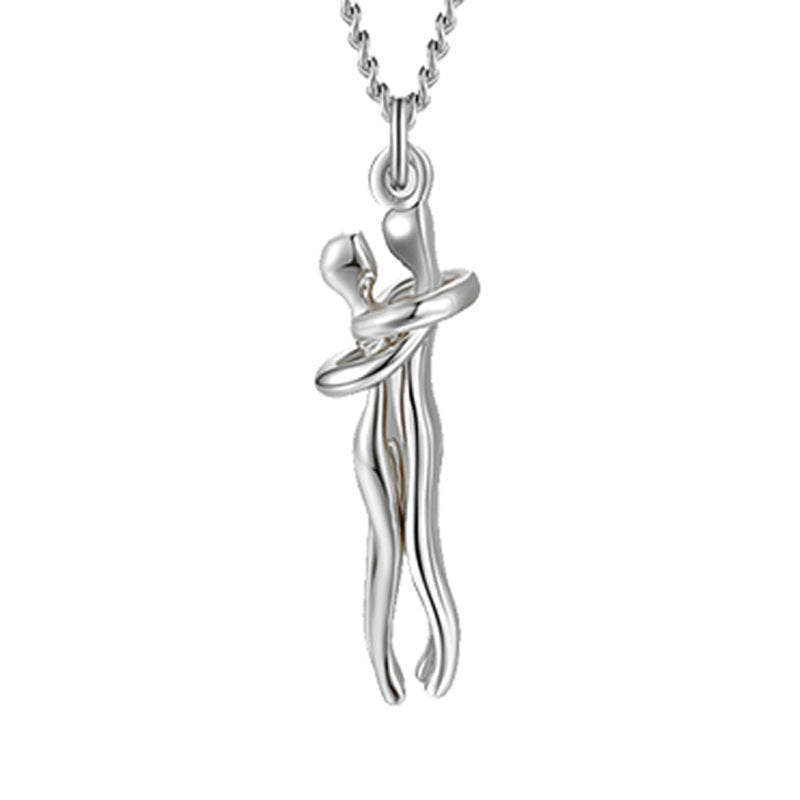 Love Hug Necklace Unisex Couple Jewelry