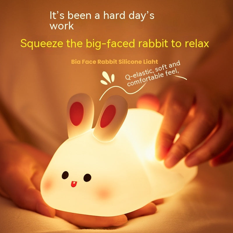 Cartoon Rabbit Silicone Night Light