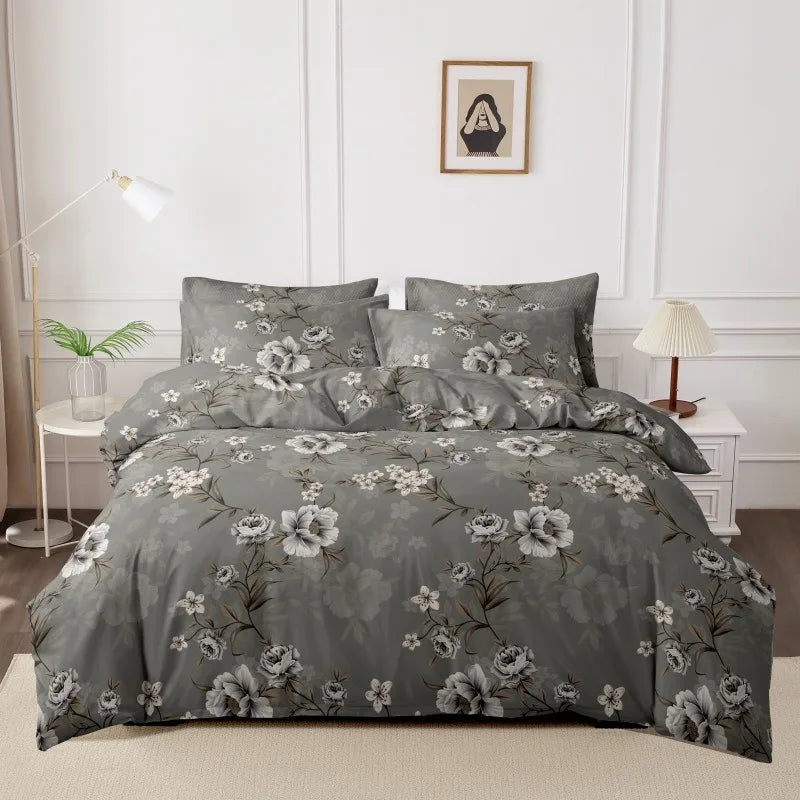 Printed Duvet Cover Pillow Set