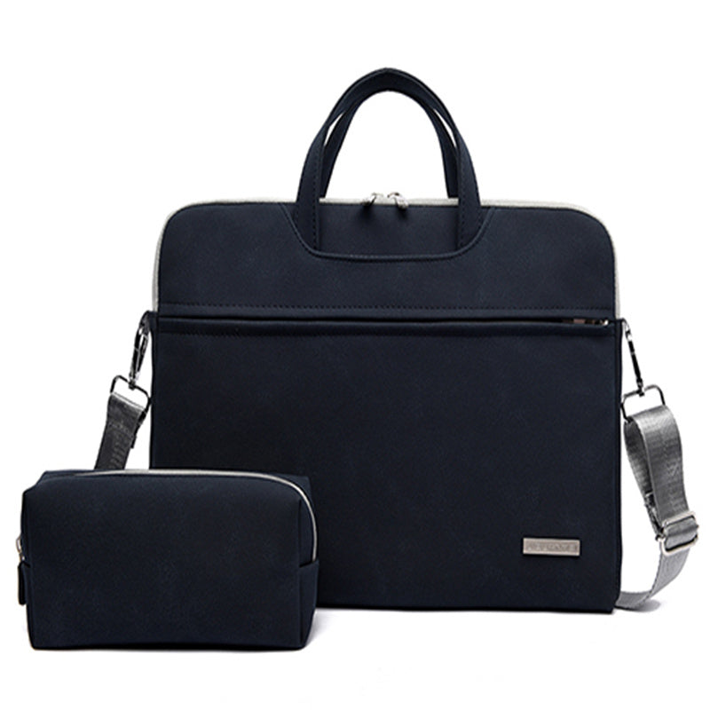 PU Leather Laptop Briefcase Shoulder Bag