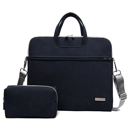 PU Leather Laptop Briefcase Shoulder Bag