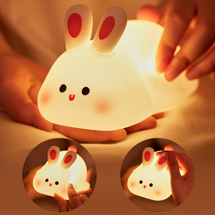 Cartoon Rabbit Silicone Night Light