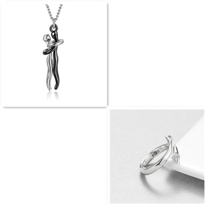 Love Hug Necklace Unisex Couple Jewelry