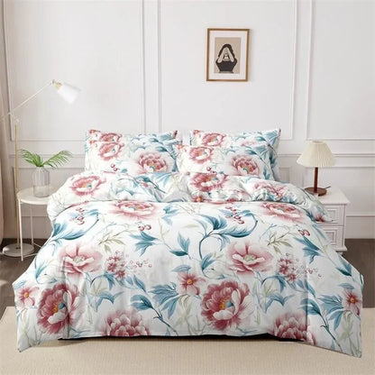 Printed Duvet Cover Pillow Set