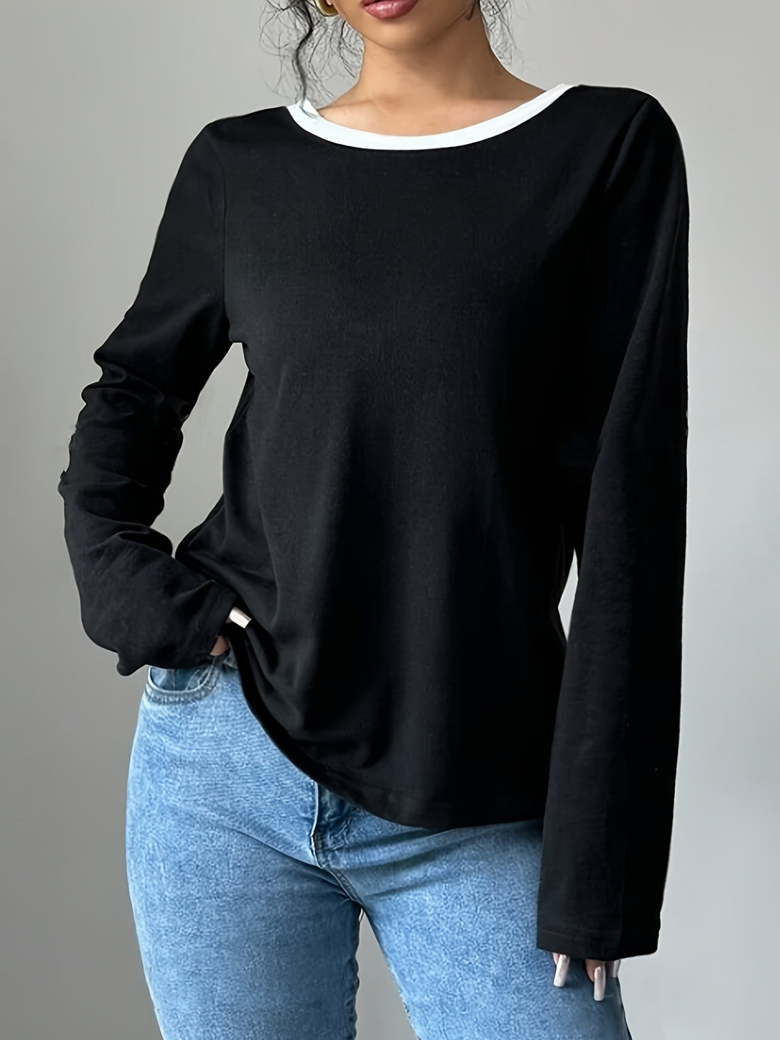 Round Neck Two-Piece T-Shirt