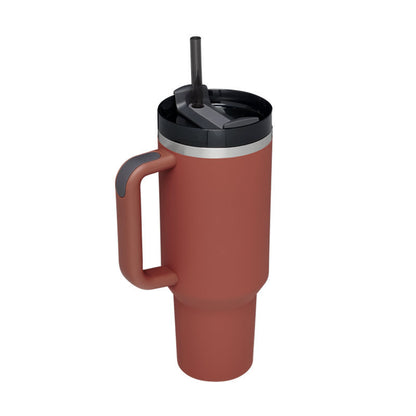 40 Oz Insulated Tumbler With Straw