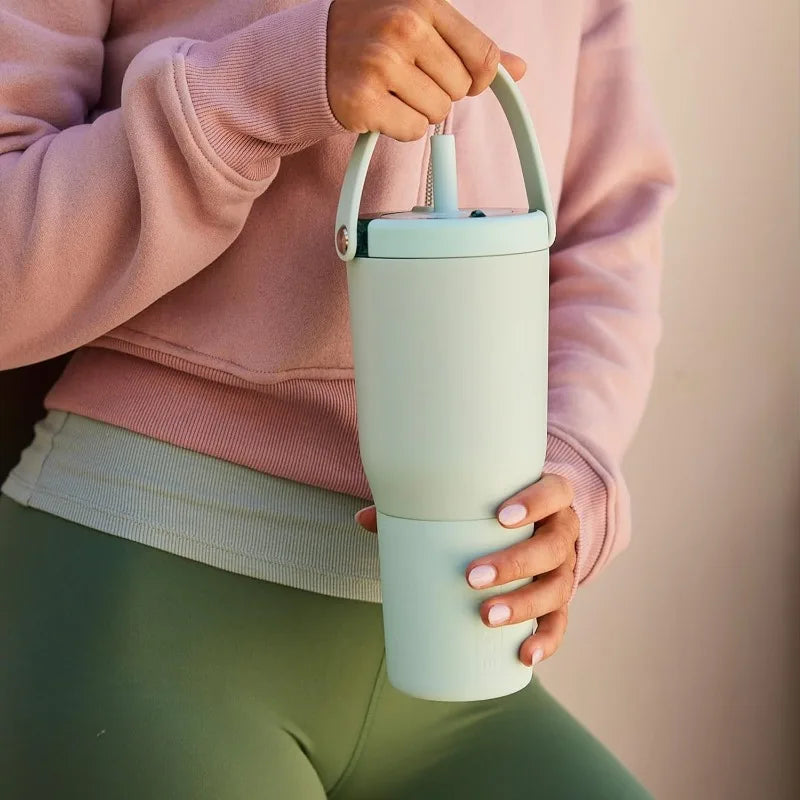 Leakproof Travel Tumbler With Straw
