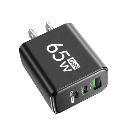 65W USB-C Fast Charging Charger PD Quick Charge 3.0 Wall Adapter for iPhone 15 Xiaomi POCO Samsung Oneplus - Phone Charging
