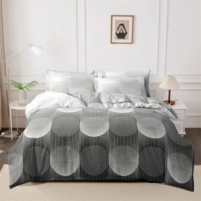Printed Duvet Cover Pillow Set