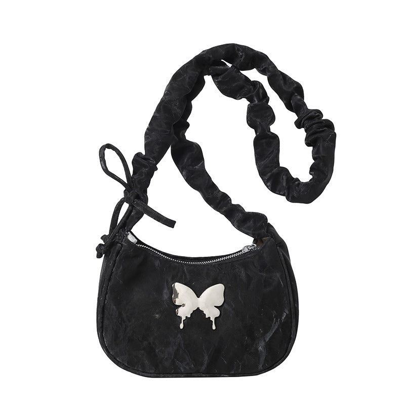 Casual Drawstring Bow Crossbody Bag