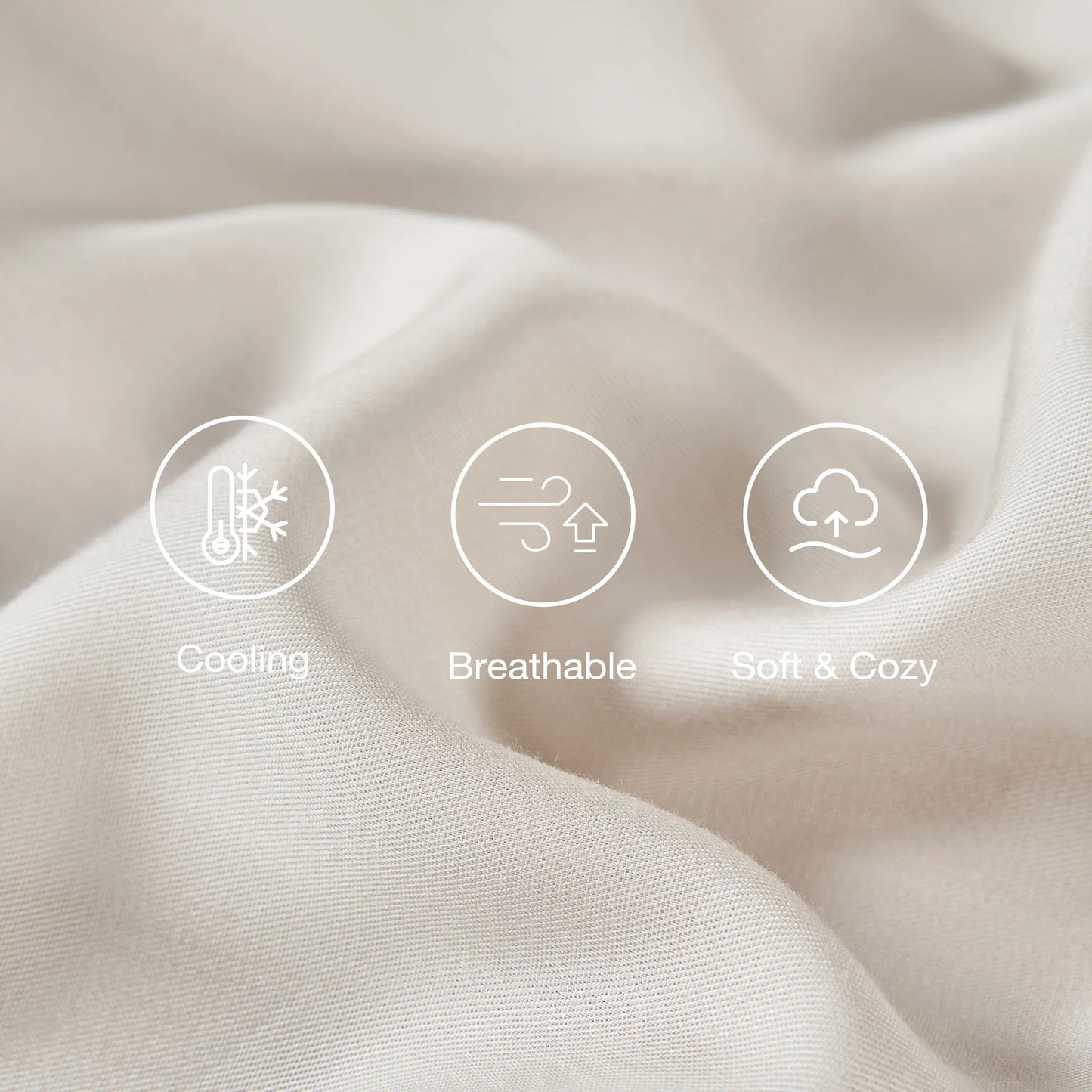JELLYMONI Sheet Set, Rayon Derived from Bamboo, Cooling Bed Sheet Set - Soft, Breathable, Eco-Friendly, Hypoallergenic - 4 Pcs