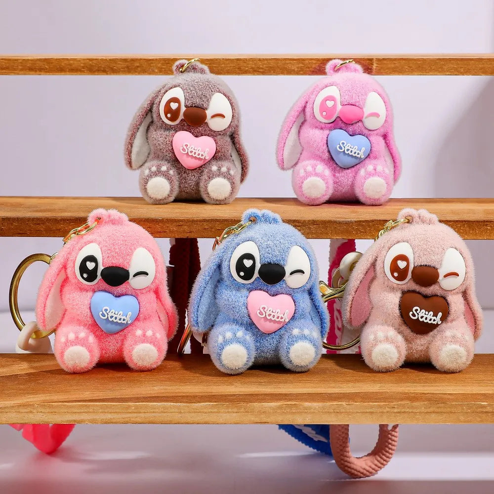 Disney Stitch Keychain - Cute Lilo & Stitch Keyrings, Durable Anime Keychains for Women Men Kids, Multi-Color Gift