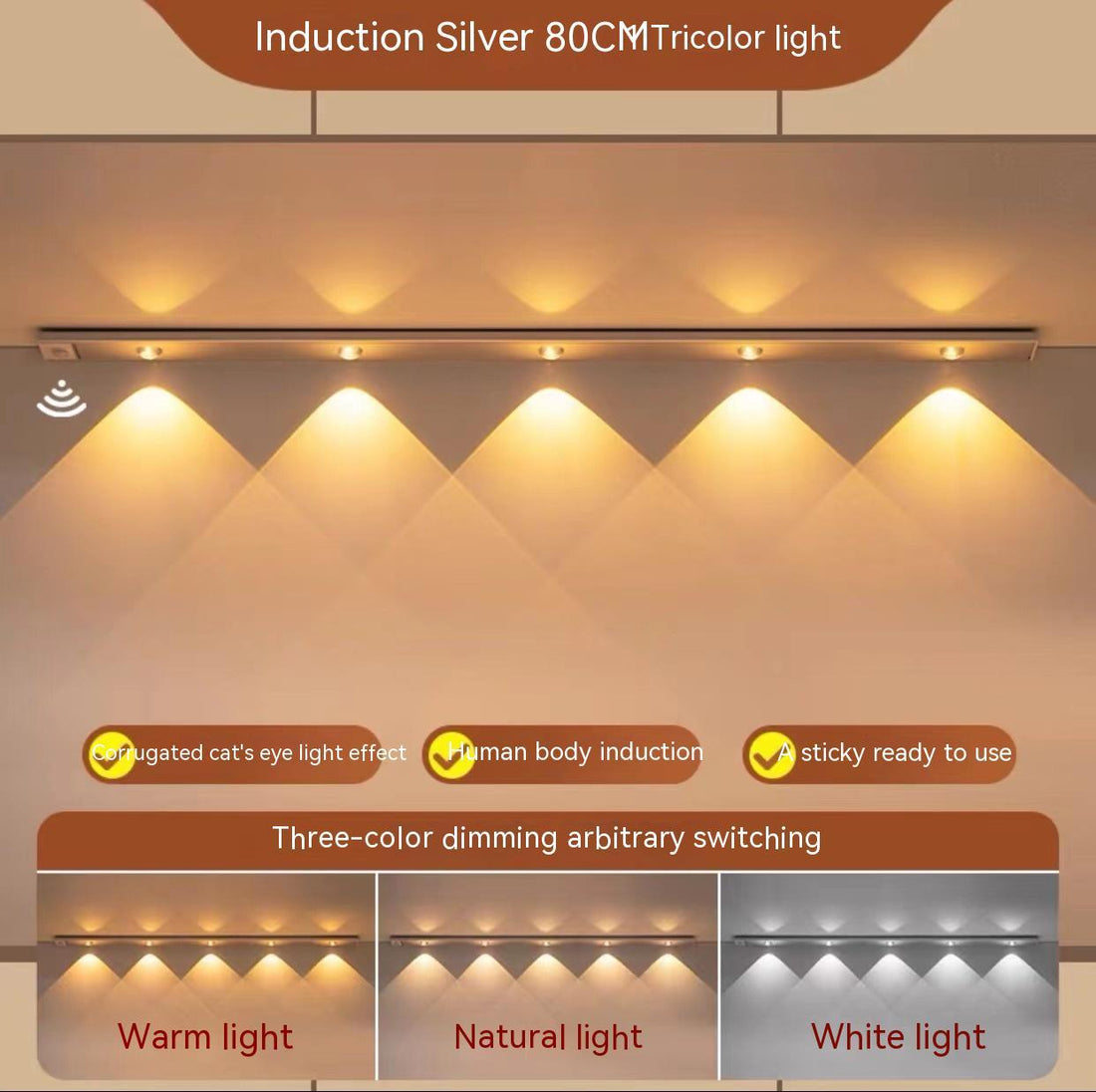 LED Wireless Charging Cabinet Light