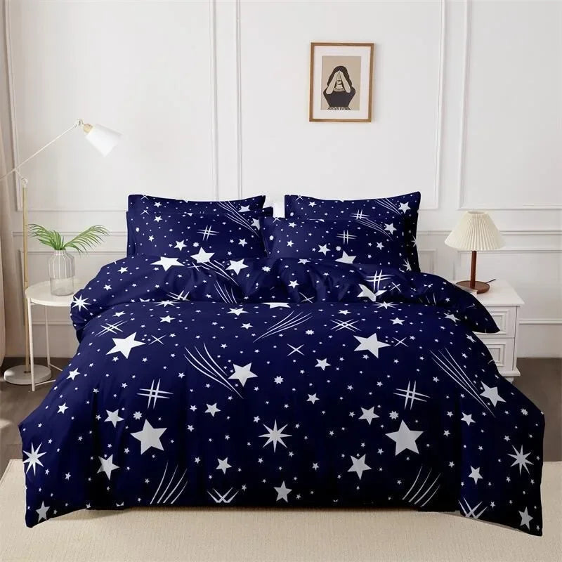 Printed Duvet Cover Pillow Set