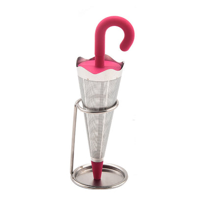 Creative Silicone Umbrella Tea Strainer