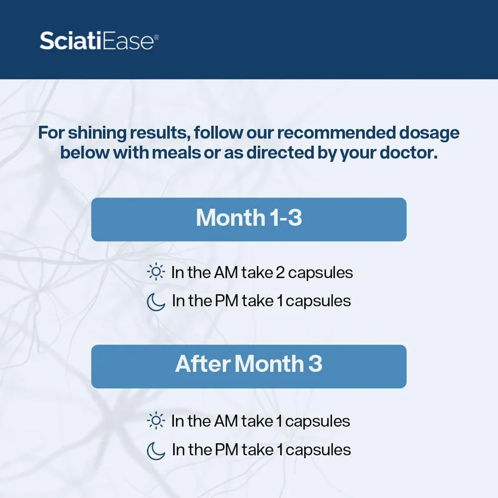 SciatiEase Sciatic Nerve Health Support – 120 Capsules