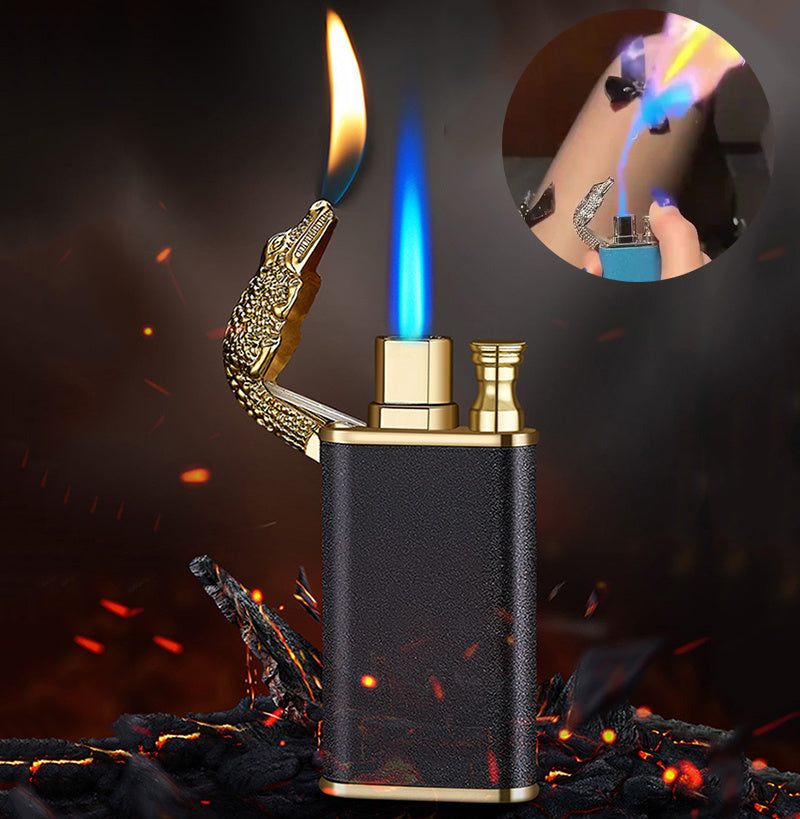 Double Flame Metal Windproof Lighter