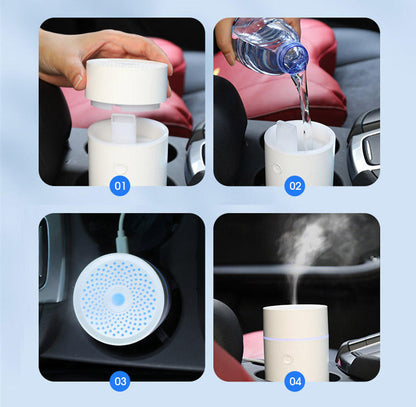 Car Aroma Ultrasonic Humidifier Diffuser