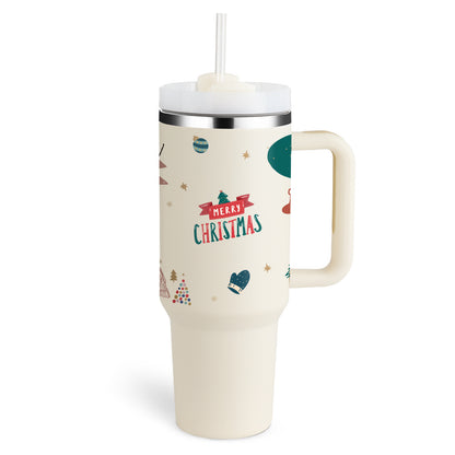 40 Oz Insulated Tumbler With Straw