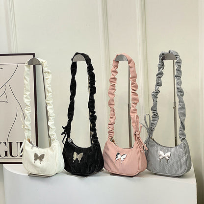Casual Drawstring Bow Crossbody Bag