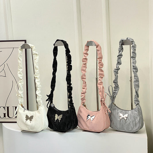 Casual Drawstring Bow Crossbody Bag