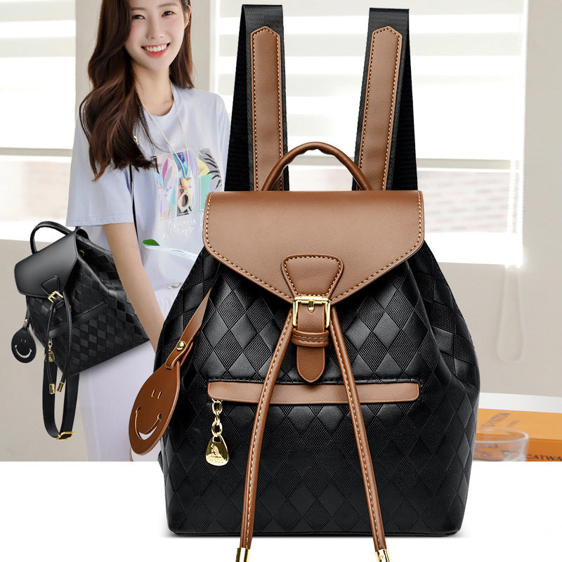 Casual Multifunction Leather Women Backpack
