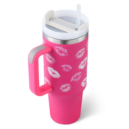 40 Oz Insulated Tumbler With Straw